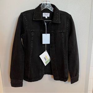 NWT Frame denim jacket with studs - xs